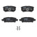 Brake Pad Set, disc brake COTEC GDB3341 TRW, Thumbnail 4