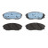 Brake Pad Set, disc brake COTEC GDB3343 TRW