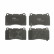 Brake Pad Set, disc brake COTEC GDB3349 TRW