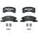 Brake Pad Set, disc brake COTEC GDB3358 TRW, Thumbnail 3
