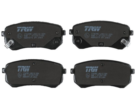 Brake Pad Set, disc brake COTEC GDB3370 TRW, Image 4