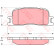 Brake Pad Set, disc brake COTEC GDB3374 TRW