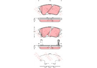 Brake Pad Set, disc brake COTEC GDB3377 TRW