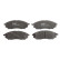 Brake Pad Set, disc brake COTEC GDB3392 TRW