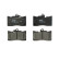 Brake Pad Set, disc brake COTEC GDB3398 TRW