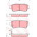 Brake Pad Set, disc brake COTEC GDB3405 TRW