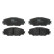 Brake Pad Set, disc brake COTEC GDB3424 TRW