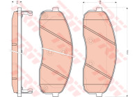 Brake Pad Set, disc brake COTEC GDB3433 TRW