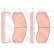 Brake Pad Set, disc brake COTEC GDB3434 TRW