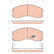 Brake Pad Set, disc brake COTEC GDB3434 TRW, Thumbnail 2
