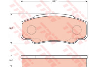 Brake Pad Set, disc brake COTEC GDB3441 TRW