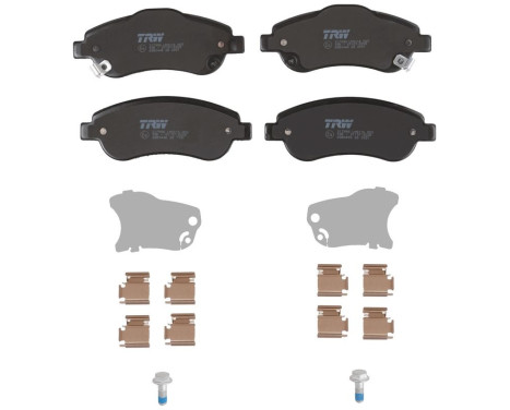 Brake Pad Set, disc brake COTEC GDB3445 TRW, Image 4