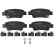 Brake Pad Set, disc brake COTEC GDB3446 TRW, Thumbnail 4