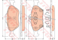 Brake Pad Set, disc brake COTEC GDB3457 TRW