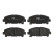 Brake Pad Set, disc brake COTEC GDB3477 TRW