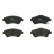 Brake Pad Set, disc brake COTEC GDB3481 TRW