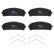 Brake Pad Set, disc brake COTEC GDB3484 TRW, Thumbnail 4