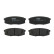 Brake Pad Set, disc brake COTEC GDB3491 TRW