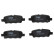 Brake Pad Set, disc brake COTEC GDB3508 TRW, Thumbnail 4