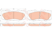 Brake Pad Set, disc brake COTEC GDB3528 TRW