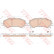 Brake Pad Set, disc brake COTEC GDB3545 TRW
