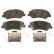 Brake Pad Set, disc brake COTEC GDB3548 TRW