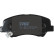 Brake Pad Set, disc brake COTEC GDB3548 TRW, Thumbnail 6
