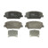 Brake Pad Set, disc brake COTEC GDB3582 TRW