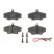 Brake Pad Set, disc brake COTEC GDB400 TRW