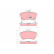 Brake Pad Set, disc brake COTEC GDB4118 TRW