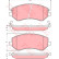 Brake Pad Set, disc brake COTEC GDB4126 TRW