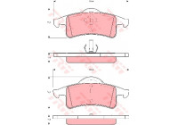 Brake Pad Set, disc brake COTEC GDB4127 TRW