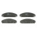 Brake Pad Set, disc brake COTEC GDB4134 TRW