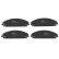 Brake Pad Set, disc brake COTEC GDB4134 TRW, Thumbnail 4