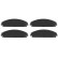 Brake Pad Set, disc brake COTEC GDB4134 TRW, Thumbnail 5