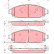 Brake Pad Set, disc brake COTEC GDB4136 TRW