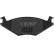 Brake Pad Set, disc brake COTEC GDB459 TRW, Thumbnail 7