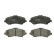 Brake Pad Set, disc brake COTEC GDB4605 TRW