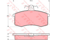 Brake Pad Set, disc brake COTEC GDB469 TRW