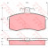 Brake Pad Set, disc brake COTEC GDB469 TRW