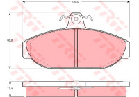 Brake Pad Set, disc brake COTEC GDB482 TRW