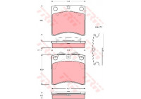 Brake Pad Set, disc brake COTEC GDB791 TRW