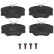 Brake Pad Set, disc brake COTEC GDB818 TRW, Thumbnail 4