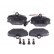 Brake Pad Set, disc brake COTEC GDB833 TRW