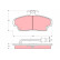 Brake Pad Set, disc brake COTEC GDB851 TRW, Thumbnail 2