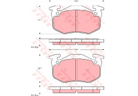 Brake Pad Set, disc brake COTEC GDB905 TRW