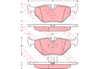 Brake Pad Set, disc brake COTEC GDB917 TRW