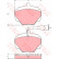 Brake Pad Set, disc brake COTEC GDB976 TRW