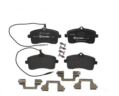 Brake Pad Set, disc brake DIRECTIONAL BRAKE PADS P 61 109 Brembo