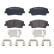 Brake Pad Set, disc brake DIRECTIONAL BRAKE PADS P30108 Brembo